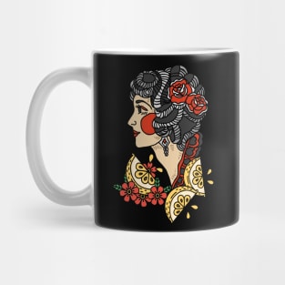 Traditional Tattoo Lemon - Tattoo Girl Mug